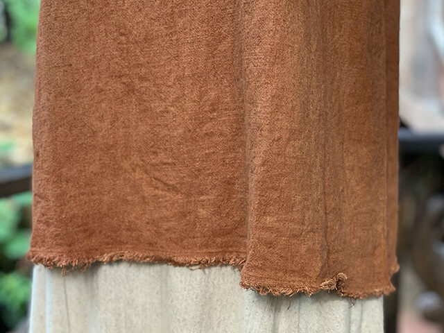 asana HEMP100% ゆったり タンクトップ・草木染め