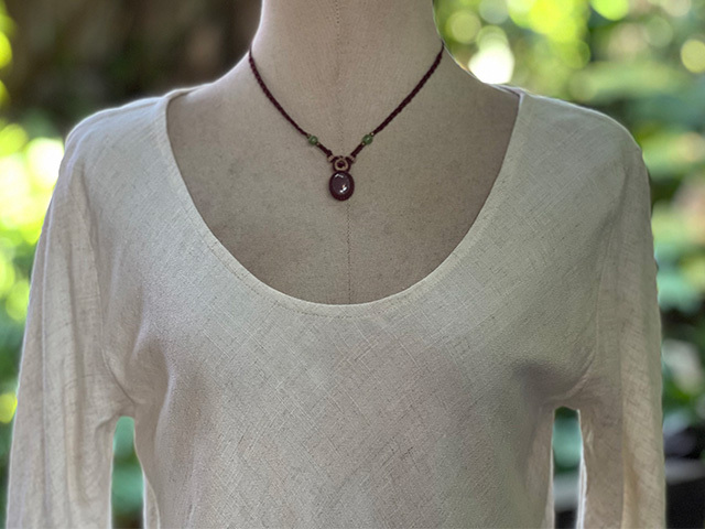 asana HEMP100% テロテロ バイアス ロング フレアースリーブ・きなり