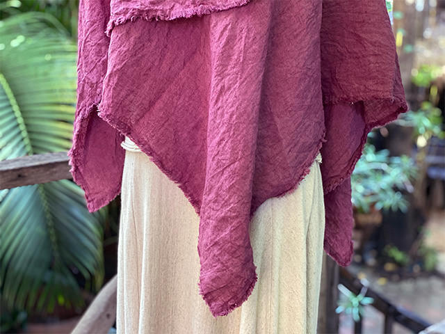 hemp wool ポンチョ セール】Square knit poncho スクエアニットポンチョ（ニット