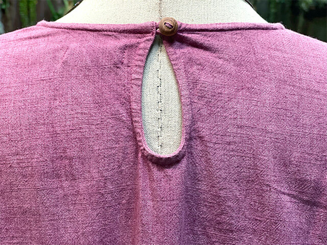 asana HEMP100% テロテロ 切り替え カットソー・草木染め