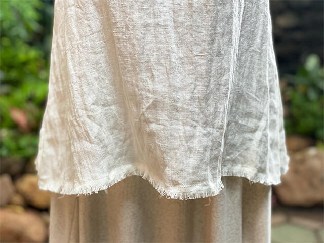 asana HEMP100% ガーゼ タンクトップ・きなり