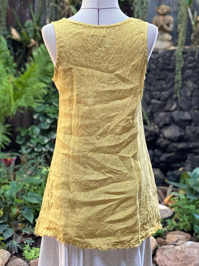 seed and soil アーサナトップス　Asana tops asana 麻100% バイアス タンクトップ・きなり【パヤカ