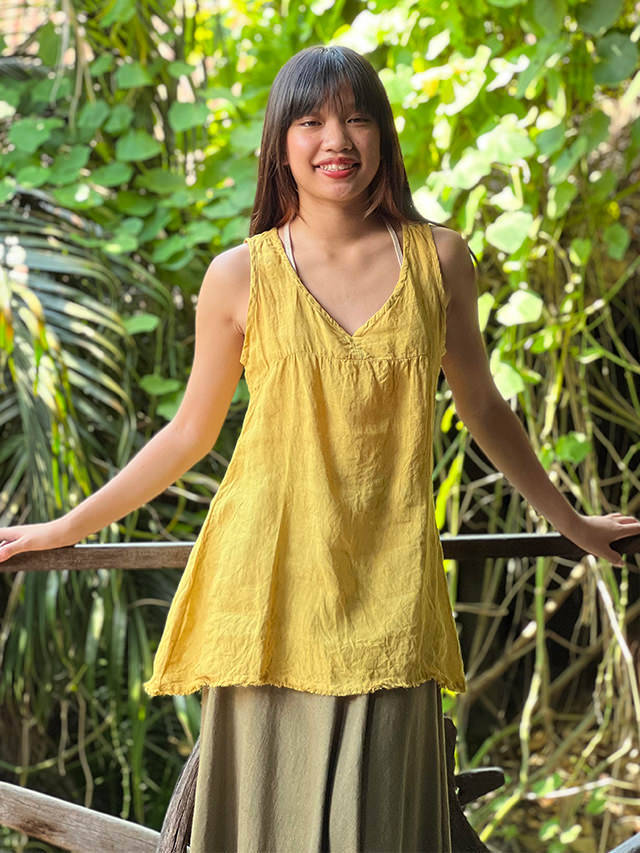 seed and soil アーサナトップス　Asana tops asana HEMP100% NEW 紐付き タンクトップ・きなり【パヤカ