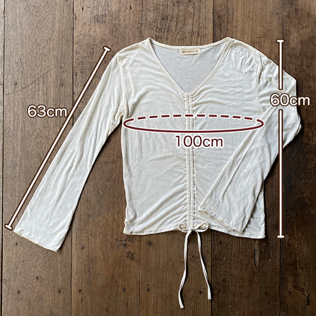 asana ヘンプコットン テロテロ ギャザー ブラウス・きなり