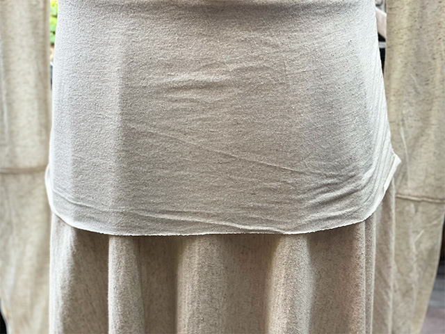 asana ヘンプコットン テロテロ グローブ カットソー・きなり