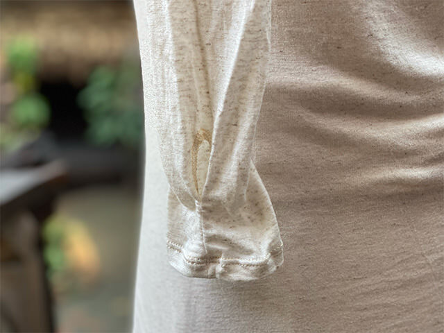 asana ヘンプコットン テロテロ グローブ カットソー・きなり