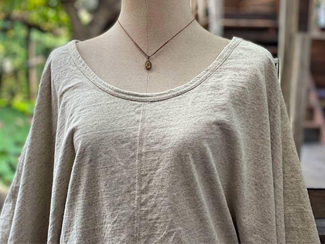 asana ヘンプコットン 厚手 着物 スリーブ・きなり