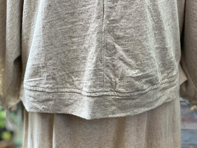 asana ヘンプコットン 厚手 着物 スリーブ・きなり