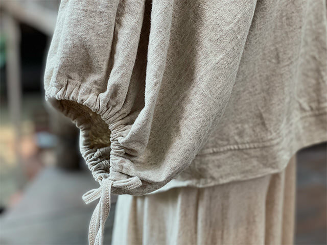 asana ヘンプコットン 厚手 着物 スリーブ・きなり