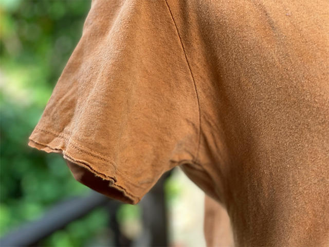 asana ヘンプコットン 薄手 スリム Tee・草木染め