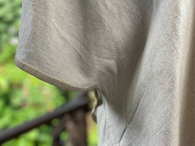 asana HEMP100% テロテロ 手刺繍 トップス・きなり