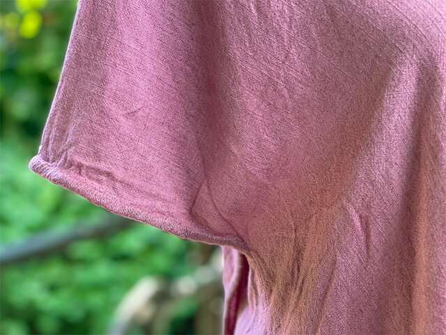 asana HEMP100% テロテロ 手刺繍 トップス・きなり