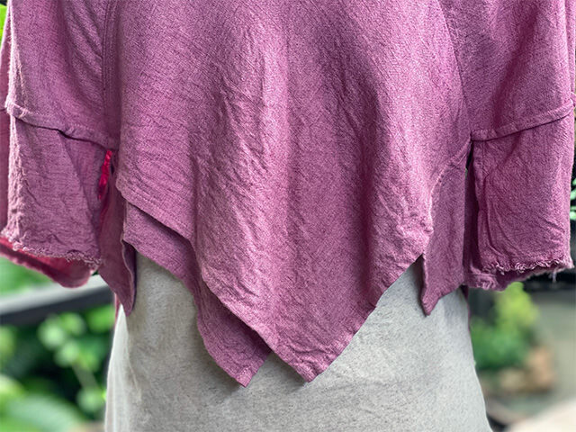 asana HEMP100% テロテロ 手刺繍 トップス・きなり