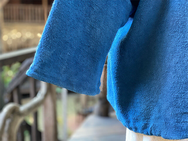 asana ヘンプコットン ふかふか パイル ブラウス・草木染め