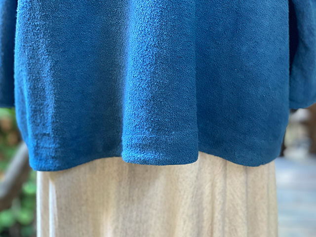 asana ヘンプコットン ふかふか パイル ブラウス・草木染め