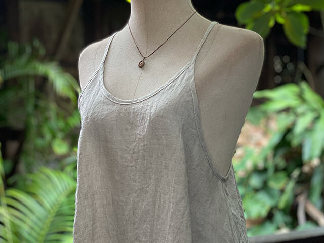 asana HEMP100% キャミ タンクトップ・きなり