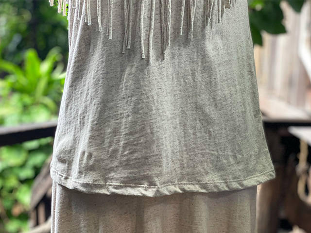 asana ヘンプコットン 薄手 インディアン タンク・きなり