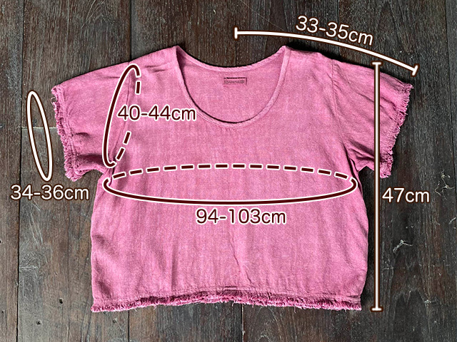 asana HEMP100% テロテロ ゆったり Tee・きなり