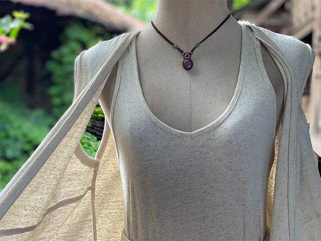 asana ヘンプコットン 厚手 インディア ンベスト・きなり