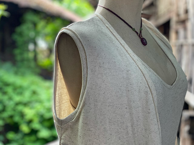 asana ヘンプコットン 厚手 インディア ンベスト・きなり