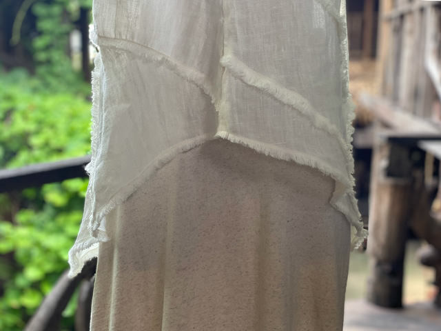 asana HEMP100% ガーゼ 森の2WAY キャミソール・きなり