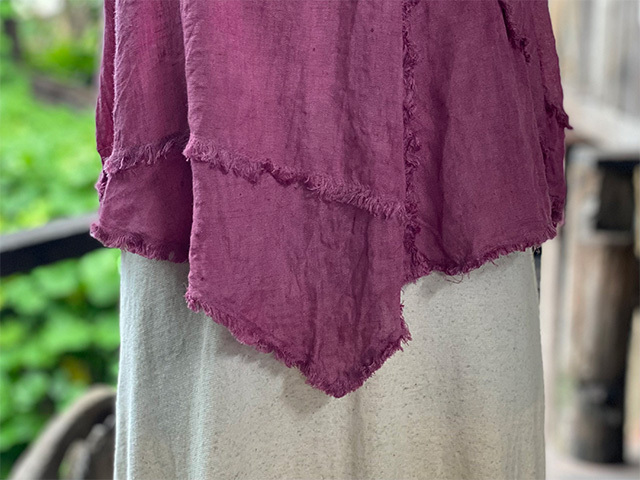 asana HEMP100% ガーゼ 森の2WAY キャミソール・草木染め