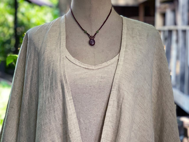 asana HEMP100% 羽織・きなり