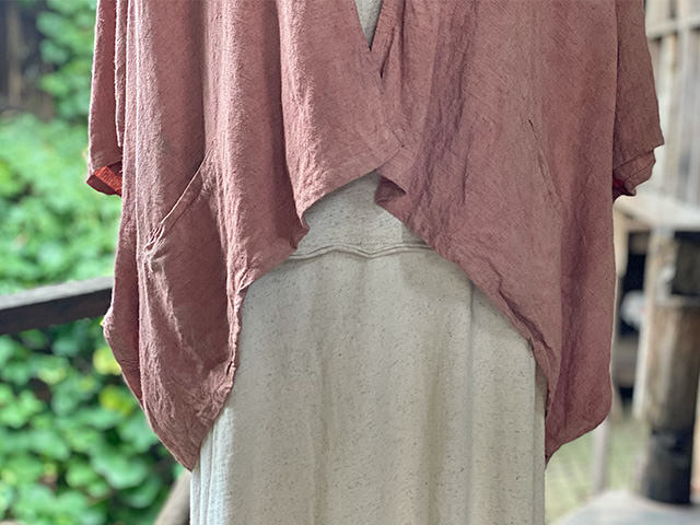 asana HEMP100% 羽織・きなり