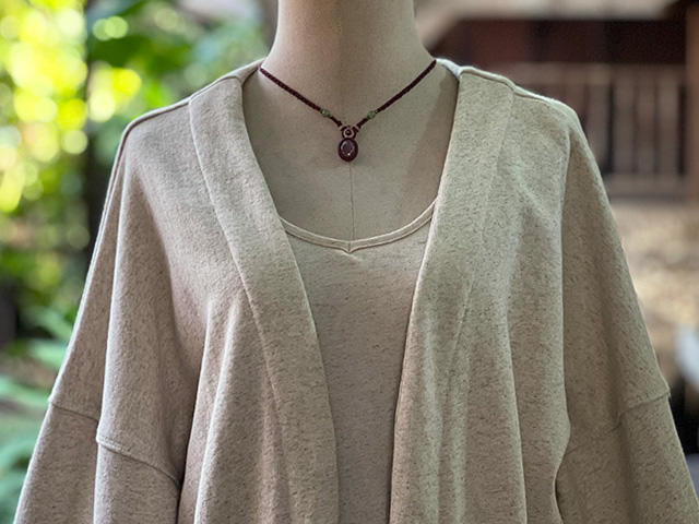 asana ヘンプコットン ふかふか ジャケット・きなり