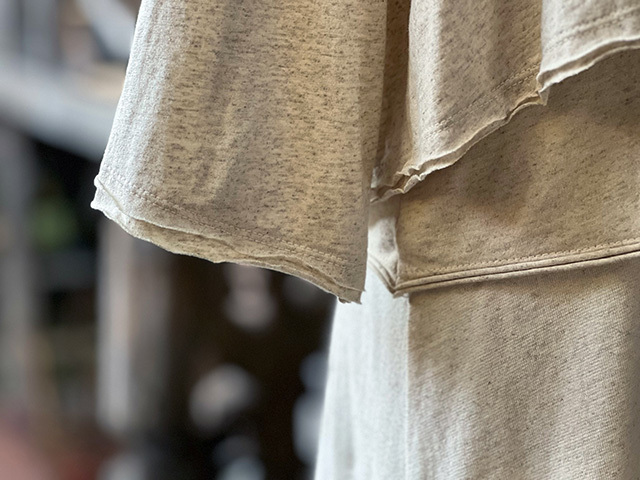 asana ヘンプコットン 薄手 カーディガン Tee・きなり