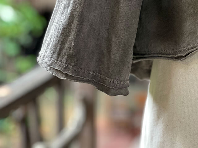 asana ヘンプコットン 薄手 カーディガン・草木染め