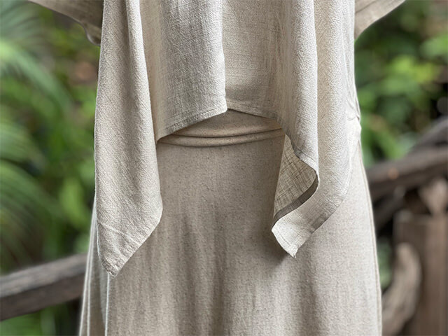 asana HEMP100% クロス TEE・きなり