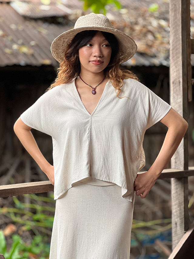 【新品】PAYAKA HEMP100% テロテロ カットソー・きなり asana HEMP100% テロテロ クロス TEE・きなり【パヤカ