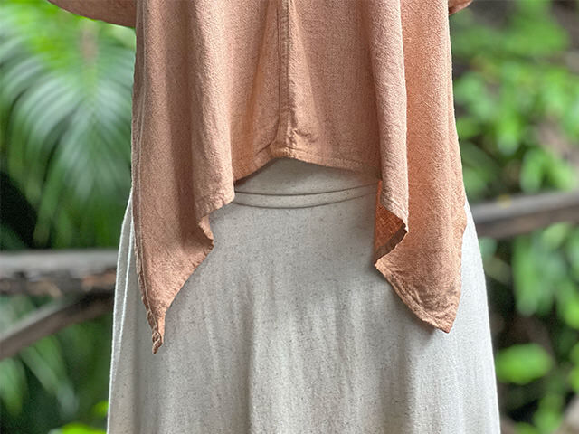 asana HEMP100% クロス TEE・草木染め