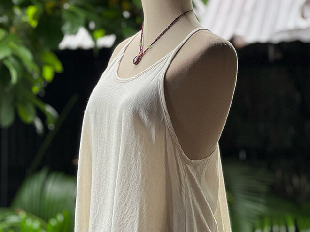 asana HEMP100% テロテロ キャミタンク・きなり