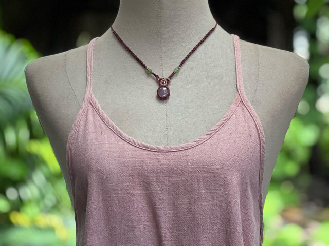 asana HEMP100% テロテロ キャミタンク・草木染め