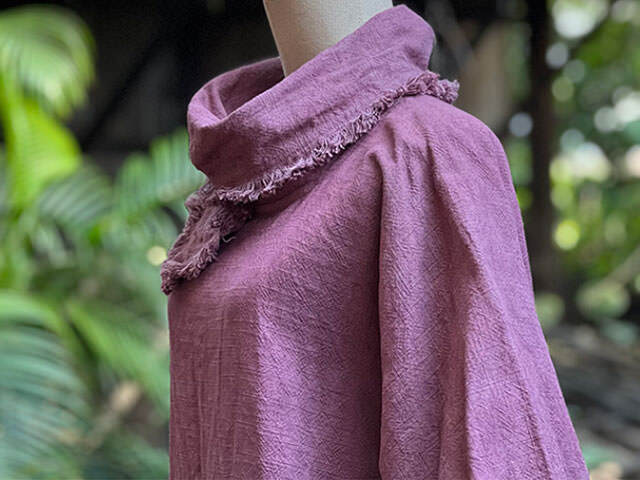 asana HEMP100% 厚手 ポンチョ