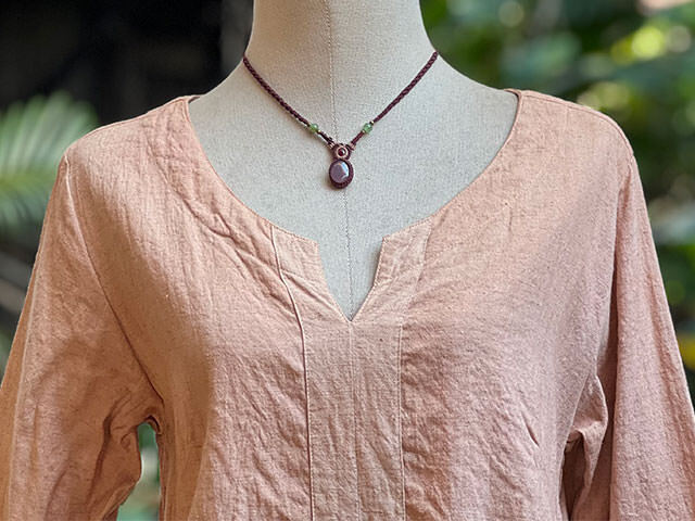 asana HEMP100% クルタ風 チュニック・きなり