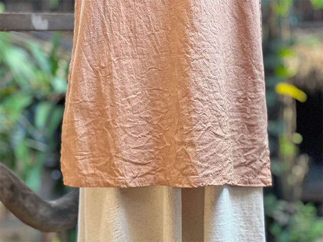 asana HEMP100% クルタ風 チュニック・きなり