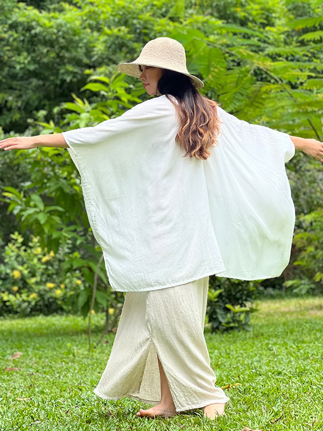 asana HEMP100% 薄手 羽織・きなりパヤカ オンラインショップ】