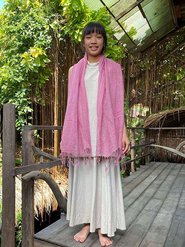 asana HEMP100% ふわふわ ショール・草木染め【パヤカ オンライン