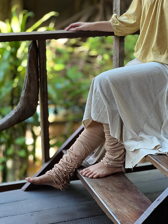 【送料無料】25ss AUBERGE W Knee コットンヘンプ 25SS AUBERGE コットンヘンプ W KNEE ダブルニーパンツ 38-通り 店