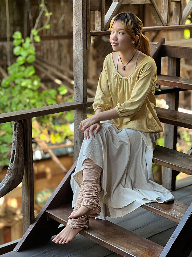 【送料無料】25ss AUBERGE W Knee コットンヘンプ 25SS AUBERGE コットンヘンプ W KNEE ダブルニーパンツ 38 DOUBLE KNEE