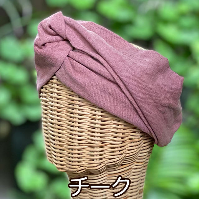 asana ヘンプコットン ヘアーバンド・草木染め 【パヤカ