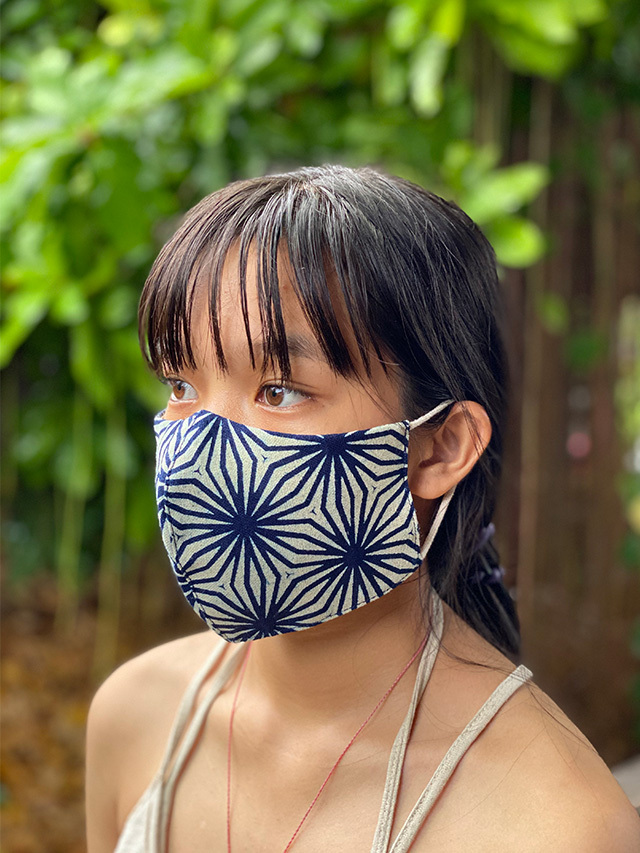 asana HEMP100% & コットン 麻柄 布マスク【パヤカ オンラインショップ】