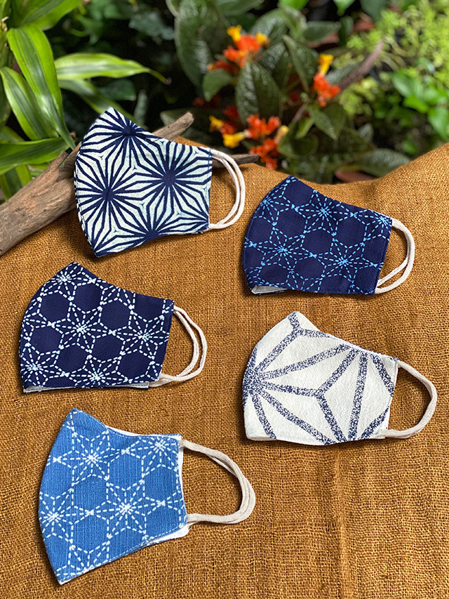 asana HEMP100% & コットン 麻柄 布マスク【パヤカ オンラインショップ】