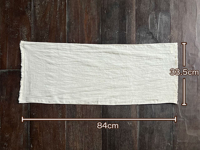 asana 麻100% 薄手 手ぬぐい・きなり