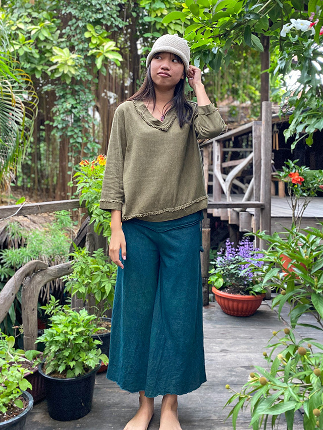 asana HEMP100% 手編み とんがり帽子【パヤカ オンラインショップ】