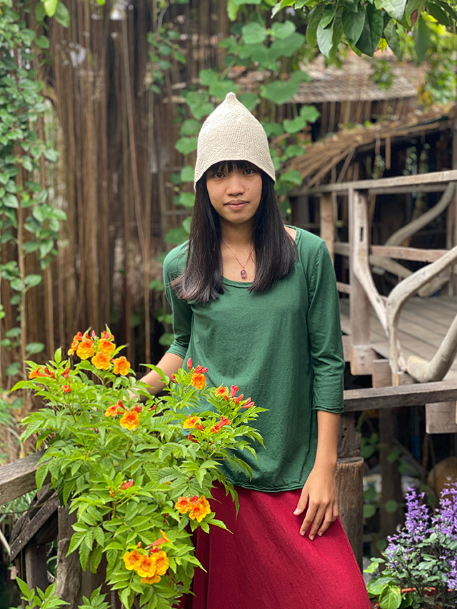 asana HEMP100% 手編み とんがり帽子【パヤカ オンラインショップ】