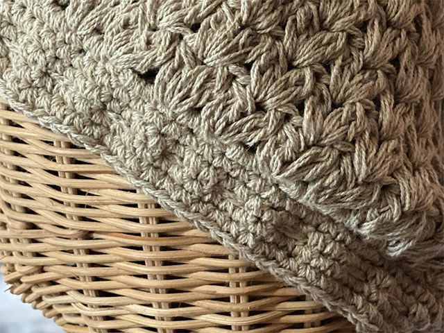 asana HEMP100% 手編み タム・きなり